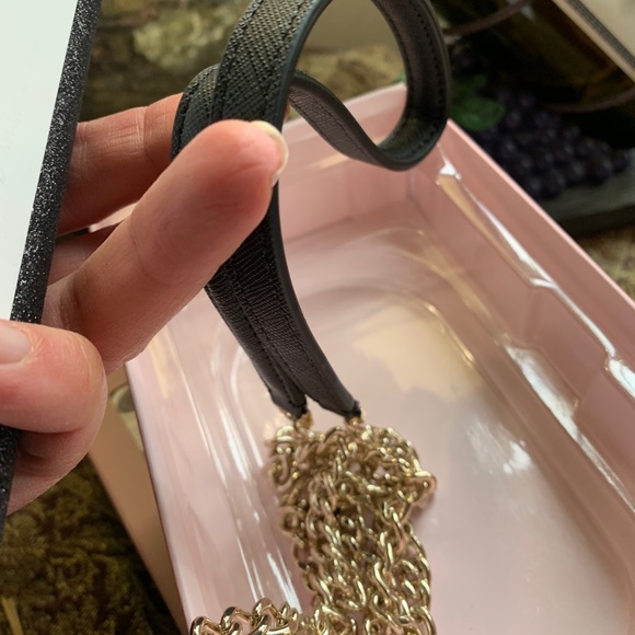 Kate Spade Glitter iPhone 12 mini removable magnetic case/card snap Crosby - Picture 11 of 16